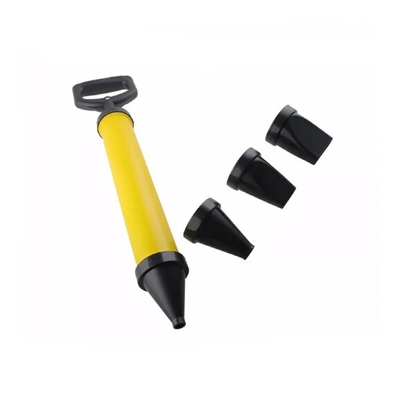 Grout Mortar Gun Syringe Pointing Grouting Tool 4 Nozzles Sprayer Applicator