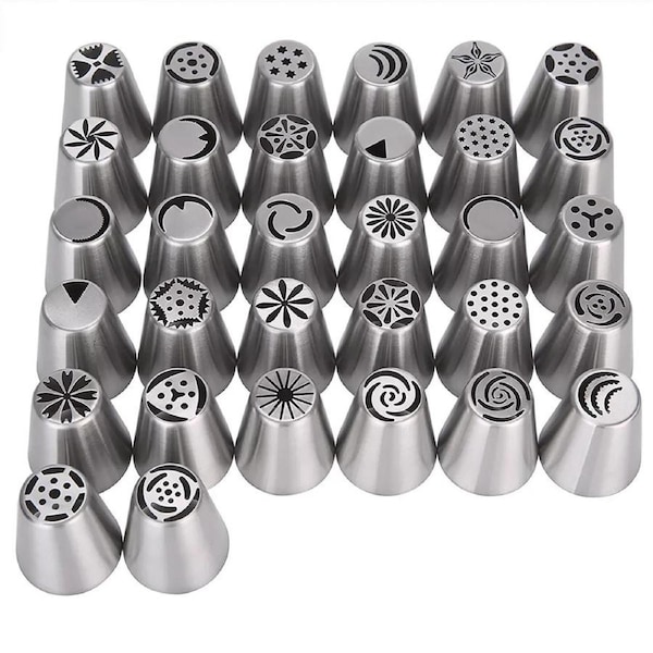 Cake Decorating Kit Turntable Rotating Baking Flower Icing Nozzles Piping Tool