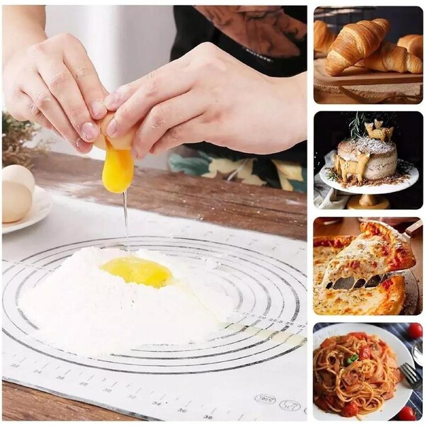 Silicone Rolling Cake Dough Mat Pastry Clay Fondant Baking Sheet Large 70 x 50cm