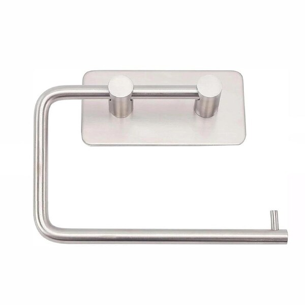 Bathroom Toilet Roll Paper Holder Towel Hook Rack Self Adhesive Stainless Steel