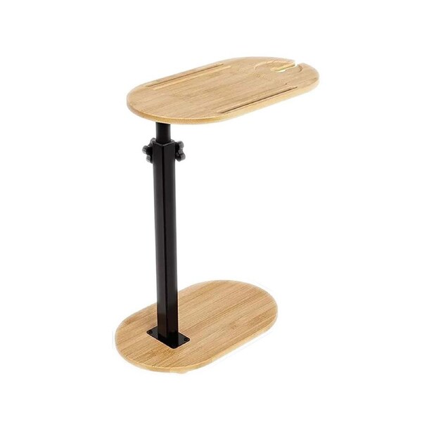 Bathtub Tray Table Adjustable Bath Side Table Wine Glass Sofa Side End Table