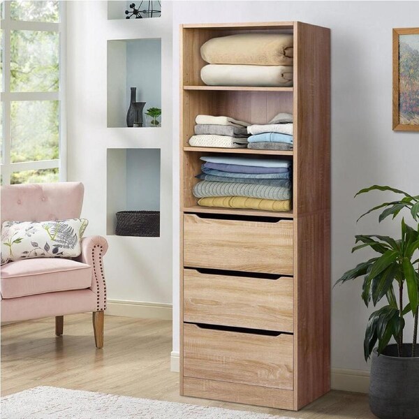 3 Drawers ALFORDSON Wardrobe Clothes Storage Cabinet Wood
