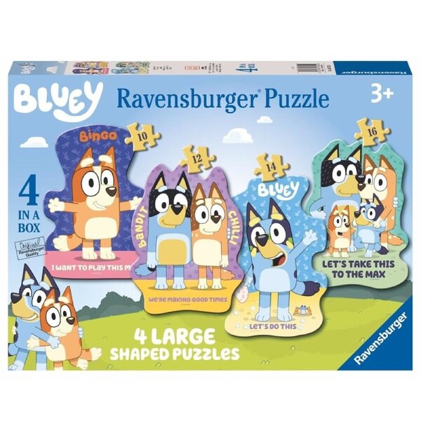 Ravensburger Bluey 4 Large Shaped Jigsaw Puzzle