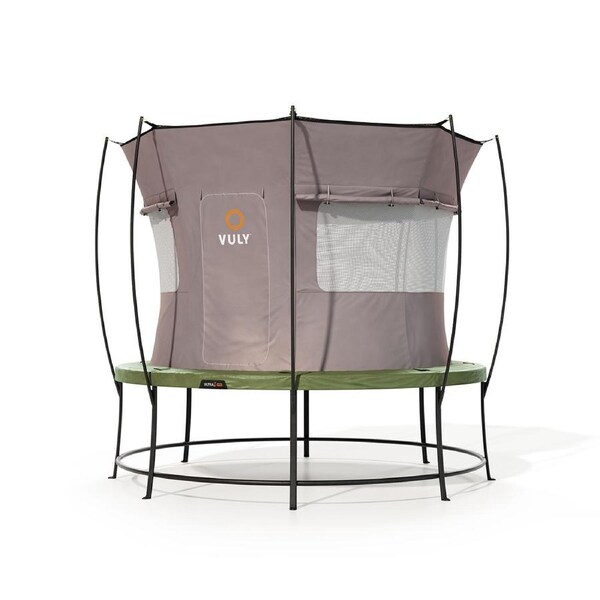 VULY Ultra 2 Pro Medium 12ft Trampoline with Enclosure - Round Kids Trampolines Bundle With Tent Wall and Shade Cover