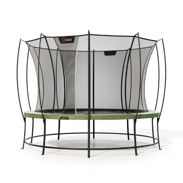 VULY Ultra 2 Pro Large 14ft Trampoline with Enclosure - Round Kids Trampolines