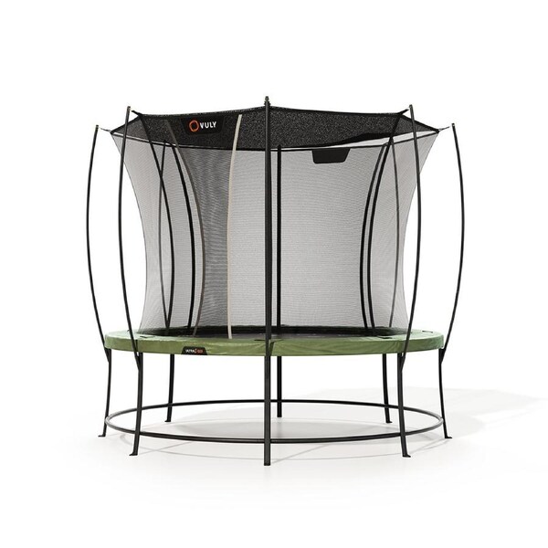 VULY Ultra 2 Pro Medium 12ft Trampoline with Enclosure - Round Kids Trampolines Bundle With Shade Cover