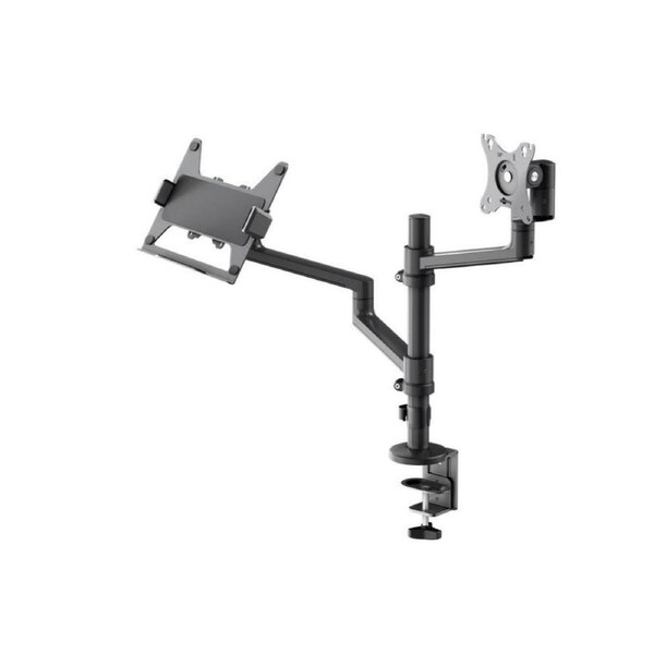 Goobay Monitor Mount Workstation Single Pole PRO - Black