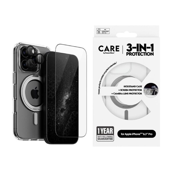 CARE by Panzer 3-in-1 Ceramic Bundle -iPhone 16 Pro