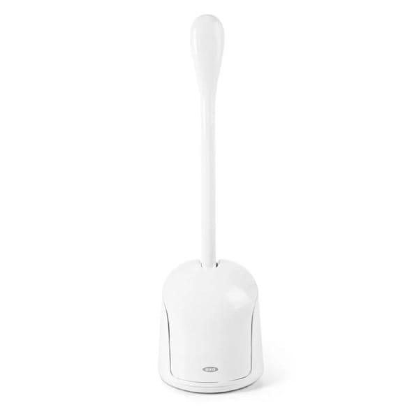 OXO Good Grips Compact Toilet Brush and Canister White