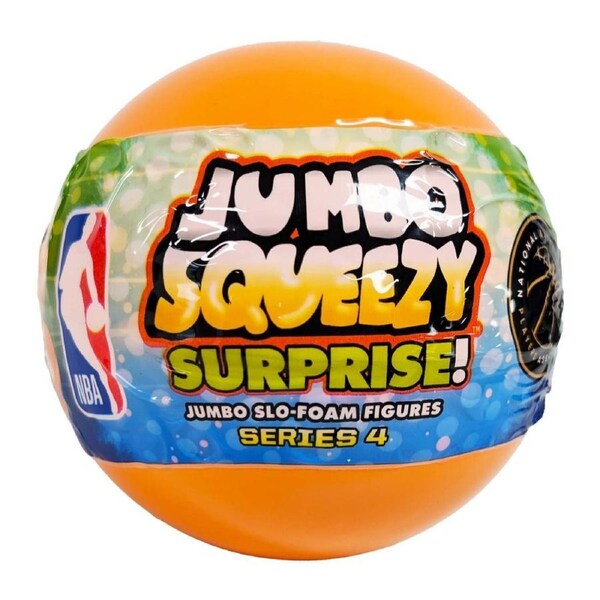 Squeezymates NBA 2024 Series 4 Jumbo Squeezy Surprise Capsule Blind Ball