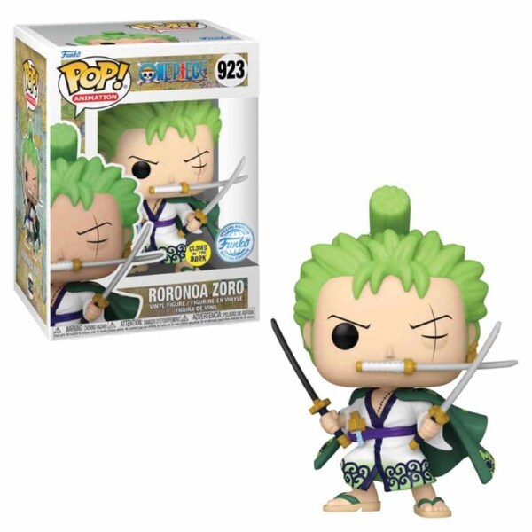 One Piece Roronoa Zoro with Swords Glow-in-the-Dark Funko POP! Vinyl