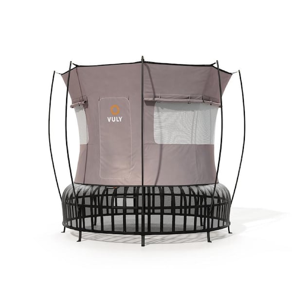 VULY Thunder 2 Pro Medium 12ft Springless Trampoline with Enclosure - Kids Trampolines Bundle With Tent Wall and Shade Cover