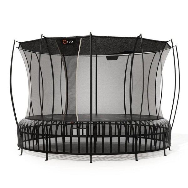 VULY Thunder 2 Pro Extra Large 16ft Springless Trampoline with Enclosure - Round Kids Trampolines Bundle With Shade Cover