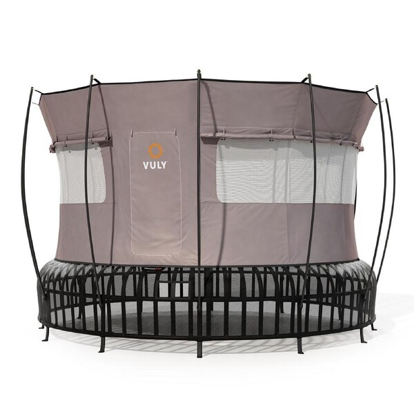 VULY Thunder 2 Pro Extra Large 16ft Springless Trampoline with Enclosure - Trampolines Bundle With Tent Wall and Shade Cover