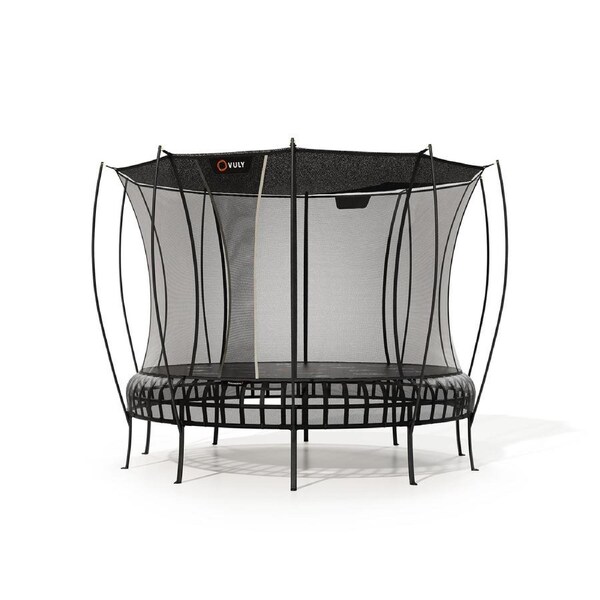 VULY Thunder 2 Large 13ft Springless Trampoline with Enclosure - Round Kids Trampolines Bundle With Shade Cover