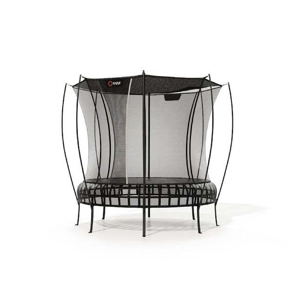 VULY Thunder 2 Medium 10ft Springless Trampoline with Enclosure - Round Kids Trampolines Bundle With Shade Cover