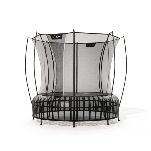 VULY Thunder 2 Pro Medium 12ft Springless Trampoline with Enclosure - Round Kids Trampolines
