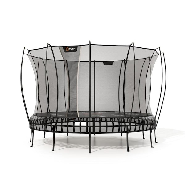 VULY Thunder 2 Extra Large 15ft Springless Trampoline with Enclosure - Round Kids Trampolines