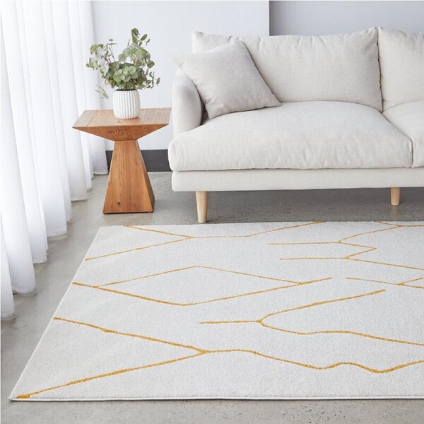 Paradise Ivy Gold Rug by Rug Culture 230X160CM