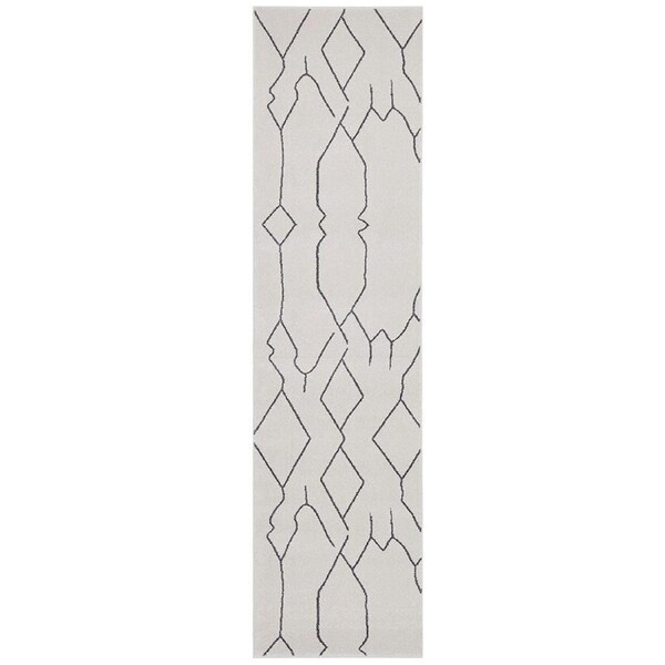 Paradise Ivy Grey Runner Rug by Rug Culture 400X80CM