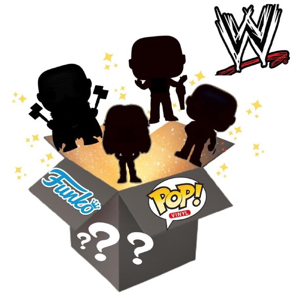 WWE Funko Pop! Vinyl Figures Mystery Surprise Gift Box 4 Pack