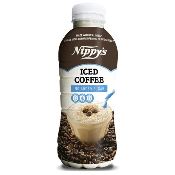 Nippys Iced Coffee Less Sugar Flavoured Milk Bottle 500ml X 6 Bottles