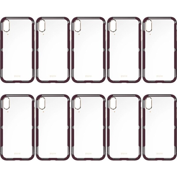 10x EFM Cayman D3O Case Armour Cover Protection for iPhone XR Mulberry/Gold