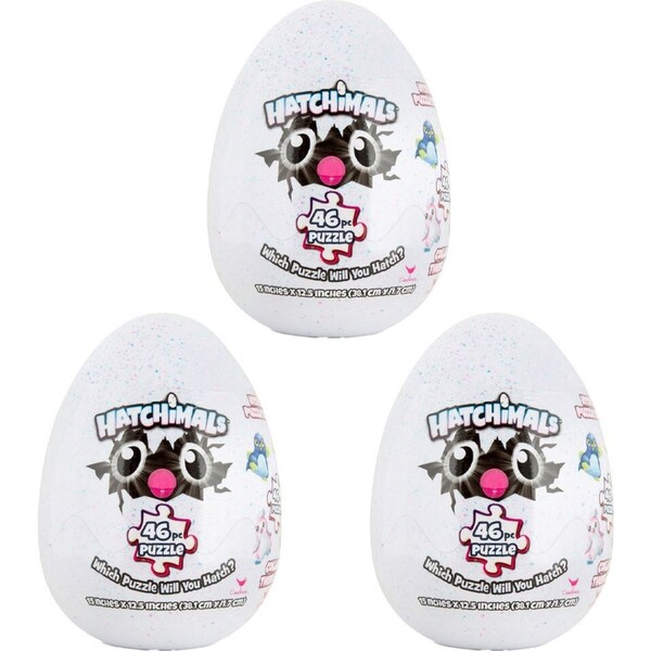 3x 46pc Assorted Hatchimals Egg Jigsaw Puzzle Educational/Learning Toy Kids 4y+