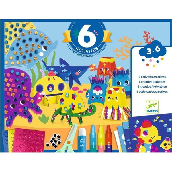 Djeco Seaside Delights Multi Educational Kids/Children Creative Craft Kit 3y+