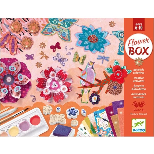 Djeco The Flower Garden Multi Kids/Children Creative Craft Art Box Set 6y+