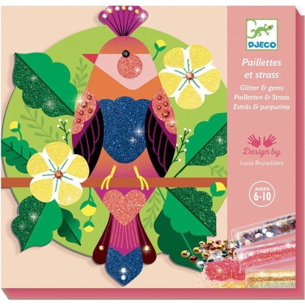 Djeco Paradisio Glitters and Gems Kids/Children Fun Activity Art Book 6y+