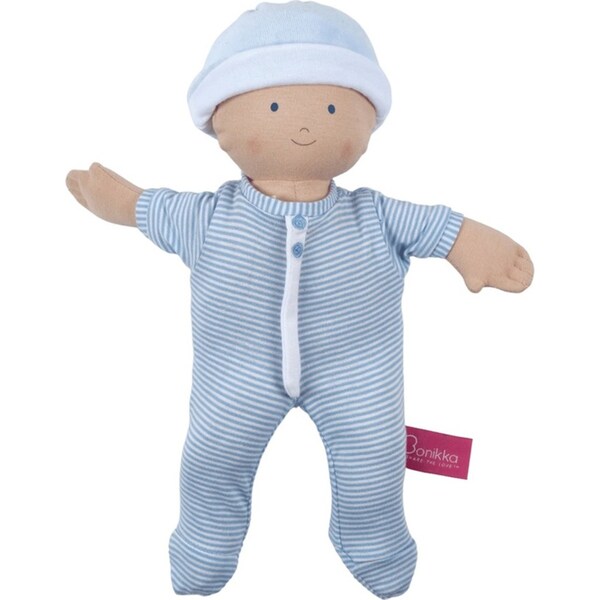 Bonikka Blue Cherub Baby Doll Newborn/Infant Cuddle Soft 32cm Plush Toy 1y+