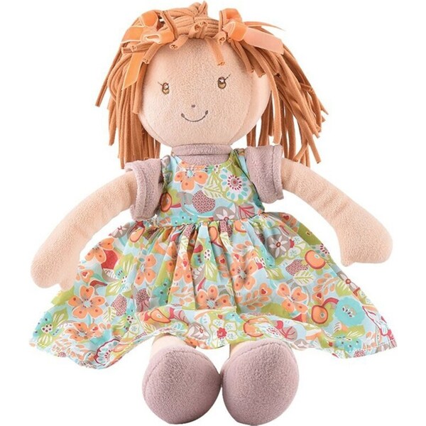 Bonikka Libby Lu Doll Infant/Newborn 35cm Soft Plush Toy w/ Brown Hair 0m+