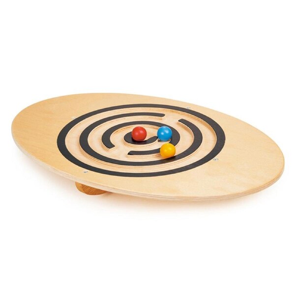 Mentari Wood Wobble Balancing Board Kids/Children 45cm Interactive Toy 3y+