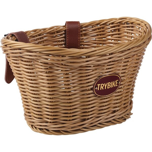 Trybike Plastic 26x19cm Handlebar Basket Bike Storage Pouch w/ Strap 1y+