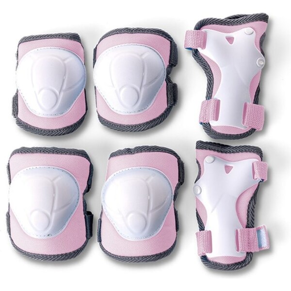 Yvolution Safety Pads Set Knee/Elbow Protection Kids Sports Gear Pink 3y+