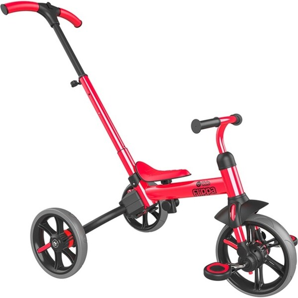 Yvolution YVelo Flippa Trike 4in1 Kids Push Balance Bike Ride On Toy Red 2y+