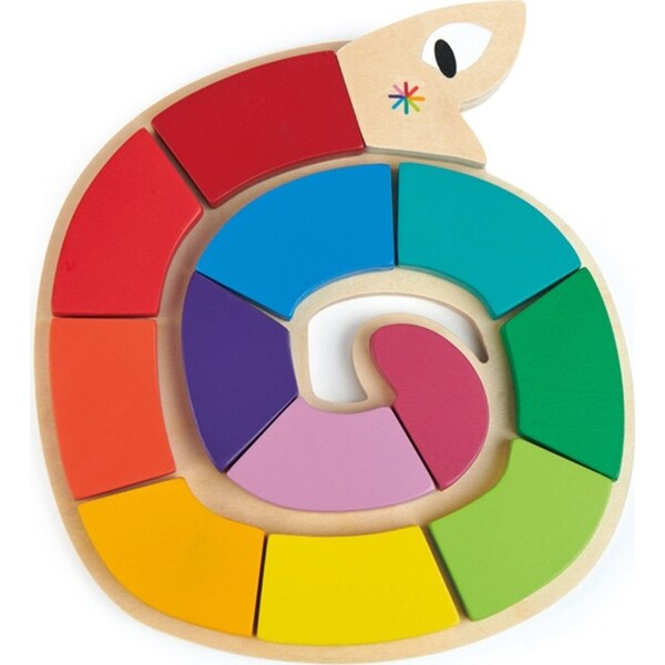 Tender Leaf Toys Colour Me Happy Wooden Worm Puzzle Kids/Children Toy 2y+