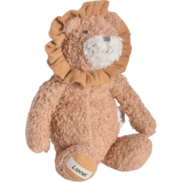 Tikiri Lionel The Lion Organic Plush Kids/Children 31cm Soft Toy 0m+ Brown