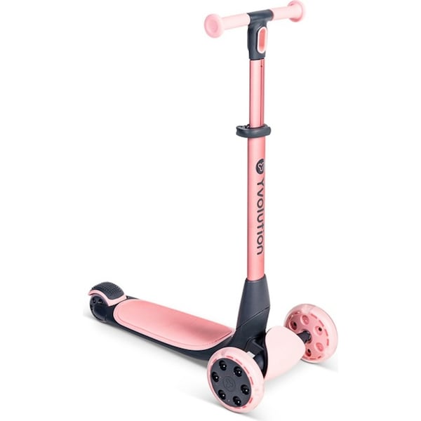 Yvolution YGlider Nua Scooter Kids Ride On Toy Adjustable Height Pink 3y+