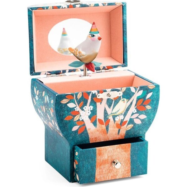 Djeco Poetic Tree Music Box 14x17cm Kids Girl Musical Jewelery Storage 4y+