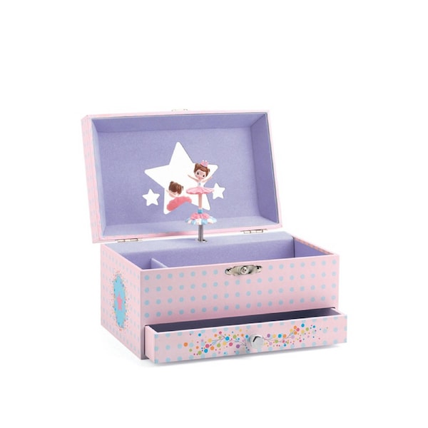 Djeco The Ballerina's Tune Music Box 19x13.5cm Musical Jewelery Storage 4y+