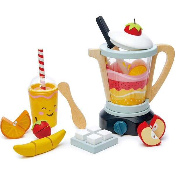 Tender Leaf Toys Fruity Blender Kids Pretend Play 22x23cm Wooden Toy 3y+