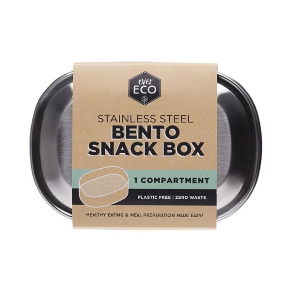 Ever Eco Stainless Steel Bento Snack Box 1 Compartment 580ml