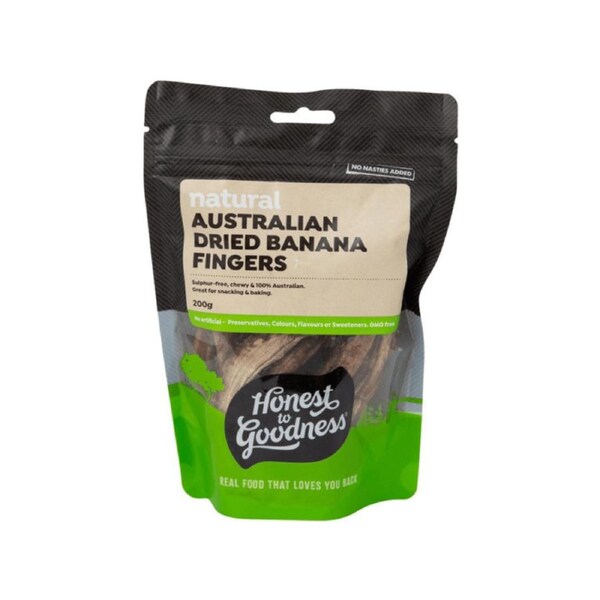 Honest to Goodness Australian Dried Banana Fingers 200g