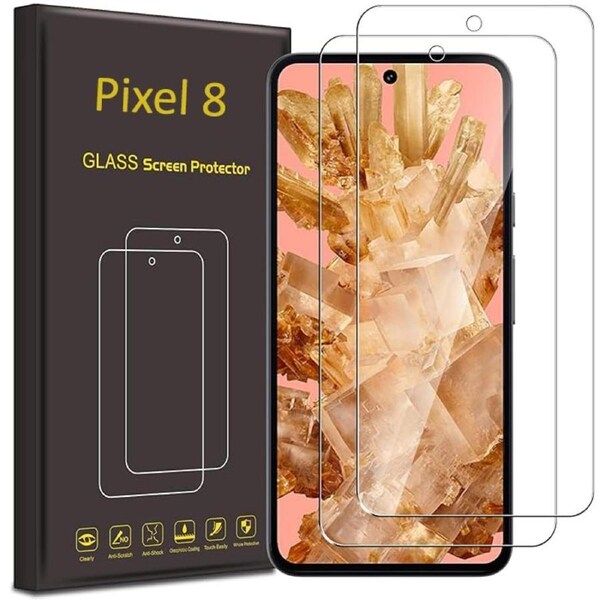 [2 Pack] Google Pixel 8 Screen Protector Tempered Glass For Google Pixel 8 5G