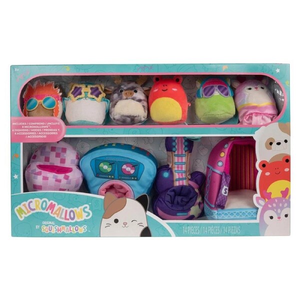 Squishmallows Micromallows 2.5 inch Plush Environmental Set Rock Out