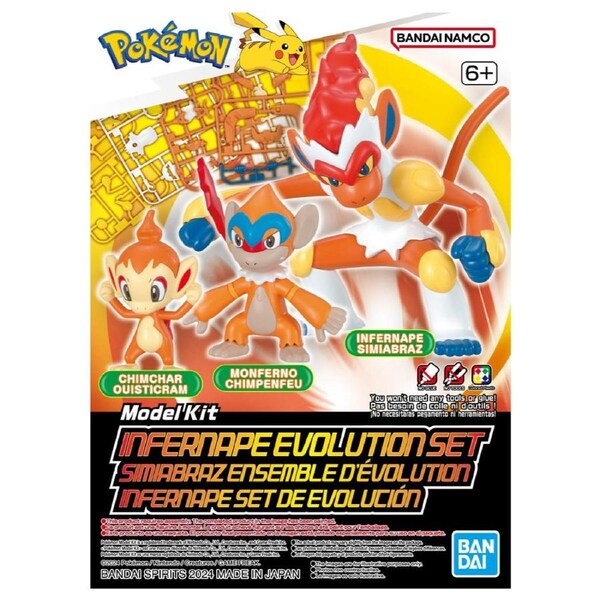 Bandai Pokemon Infernape Evolution Set Plastic Model Kit
