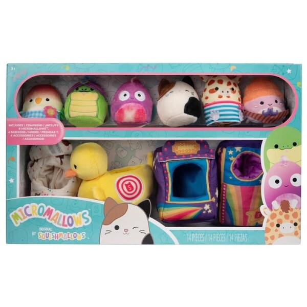 Squishmallows Micromallows 2.5 inch Plush Environmental Set Country Fair