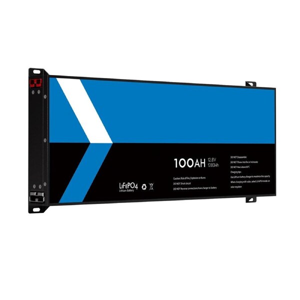 Blade 12V 100Ah LiFePO4 Lithium Battery 1280Wh – Ultra Thin 6.5cm, Flat Design for RV, Camping & Backup Power